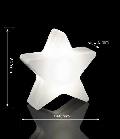 Gwiazda podświetlana LED do ogrodu 80 cm